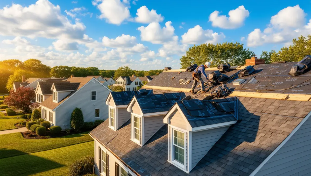 Roofing project by Precision Exteriors on Maryland's Eastern Shore